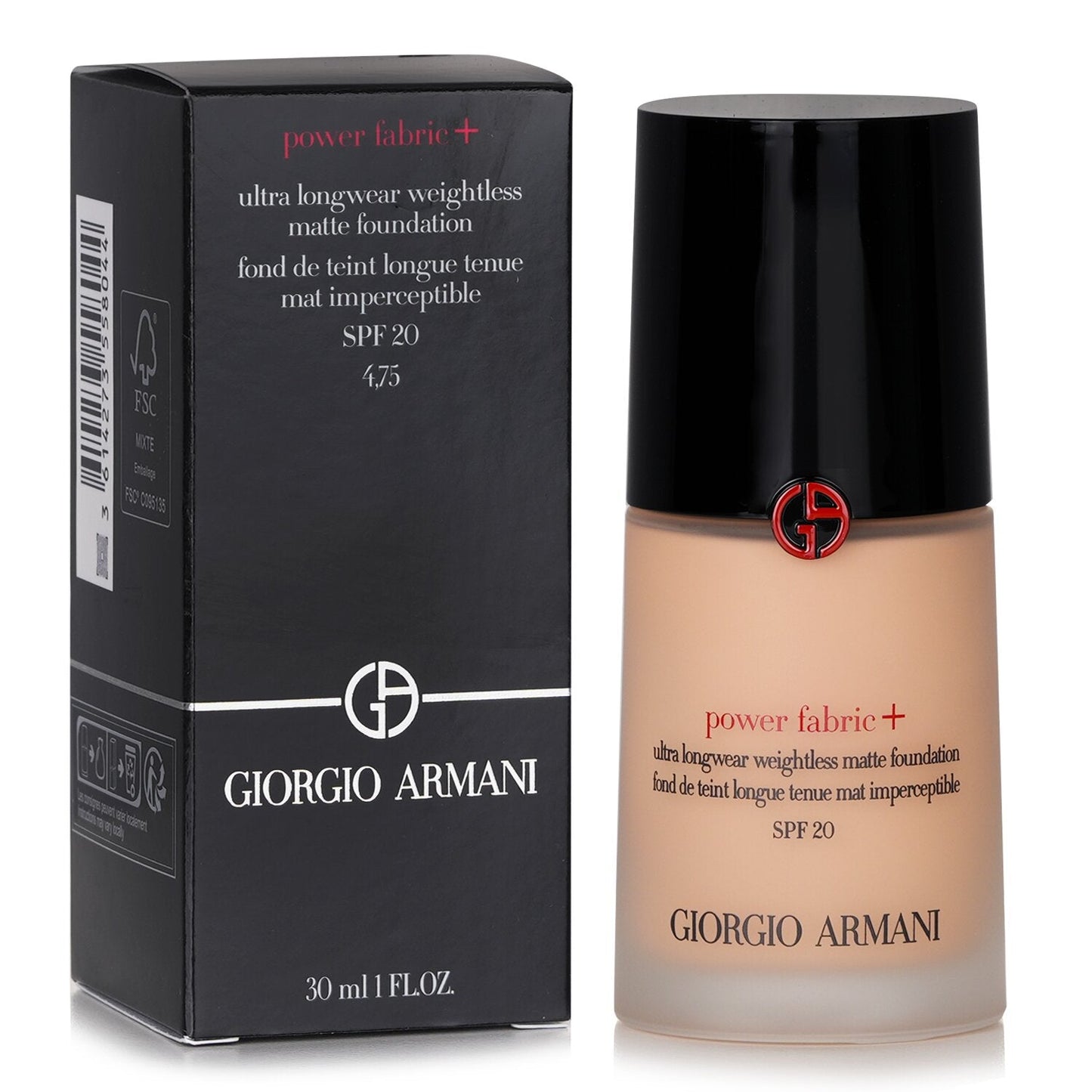 Giorgio Armani Power Fabric+ Ultra Longwear Weightless Matte Foundation SPF 20 - # 5.25  30ml/1oz