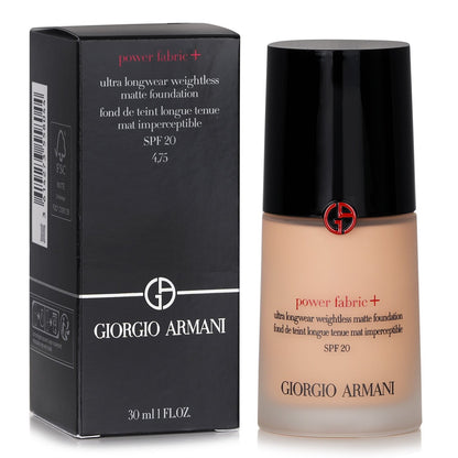 Giorgio Armani Power Fabric+ Ultra Longwear Weightless Matte Foundation SPF 20 - # 5.25  30ml/1oz