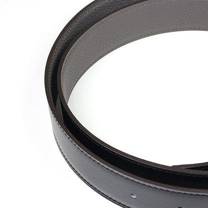 Hermes Belt Buckle H & Leather 32 Box Calf 135 Vaux Togo Black Ethane
