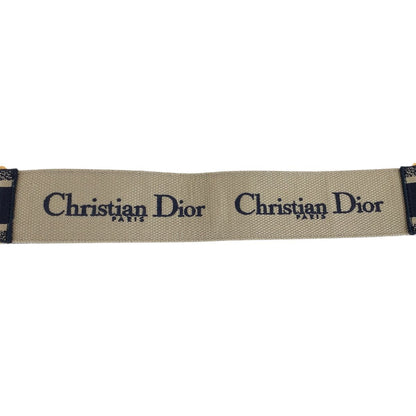Dior Black Navy Gold Leather 50 MA Belt