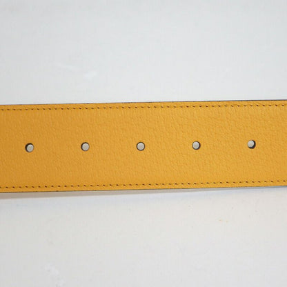 Gucci Belt Leather Light Blue Yellow