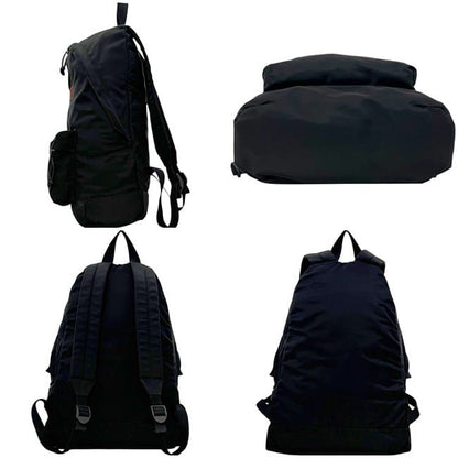 Balenciaga Backpack Black Leather Canvas