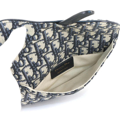 Dior Oblique Saddle Belt Pouch Waist Bag Canvas Leather