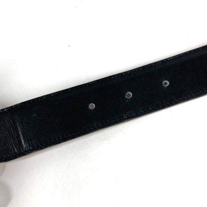 Hermes Belt Elephant Logo Leather Black