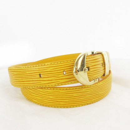 Louis Vuitton Epi Ceinture Plain Belt 85 34 Tassili Yellow Gold Leather