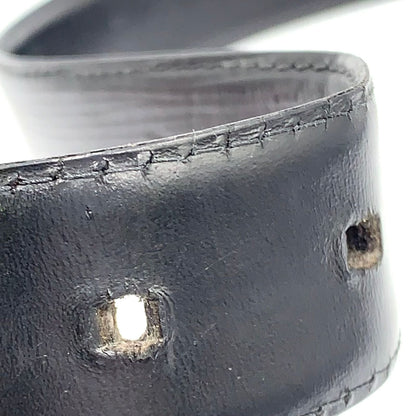 Louis Vuitton Ceinture Classic Leather Black Belt Gold