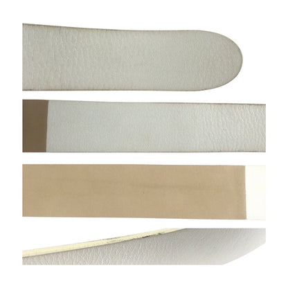Bottega Veneta White Silver Leather 925 Sterling Belt