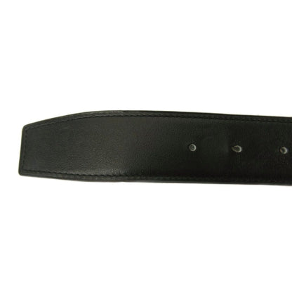 Hermes D'ancre Belt Reversible Leather Black Green