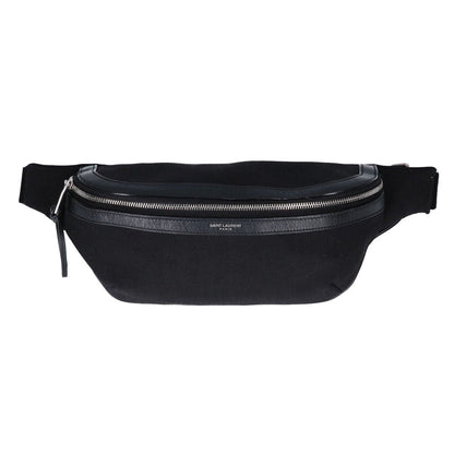 Saint Laurent Paris Canvas Leather Belt Bag