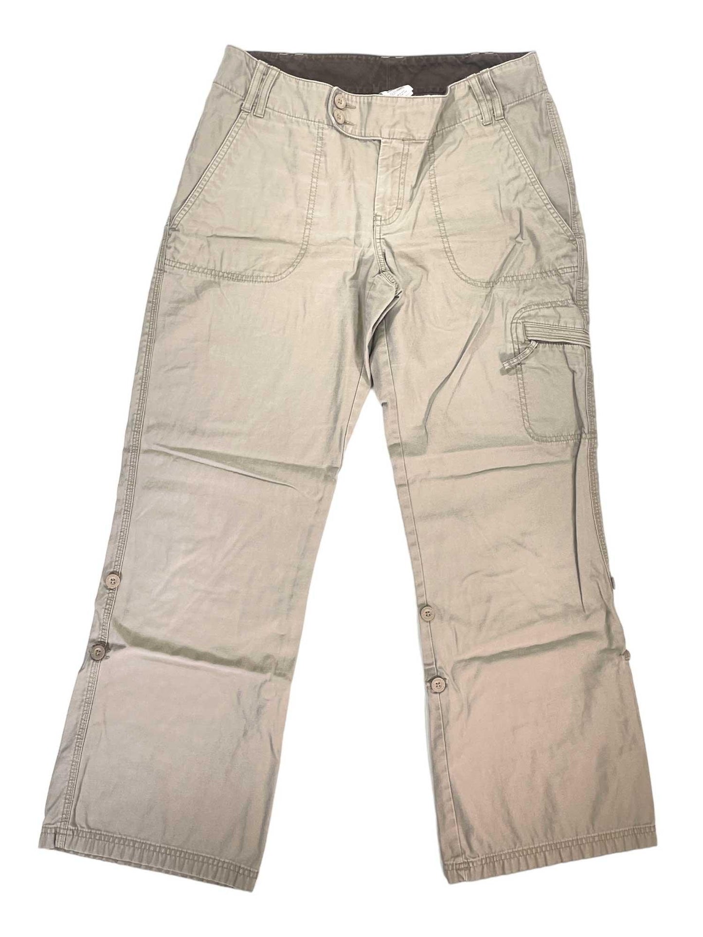 Womens Roll Up Cargo Pants