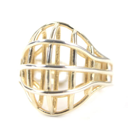 Bottega Veneta 3 D Wire Ring AG 925 Gold 13