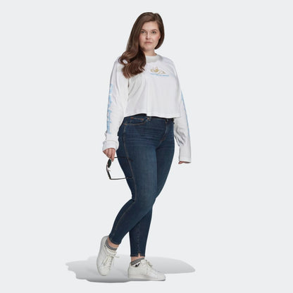 Women's adidas Long Sleeve Crop Tee (Plus Size)