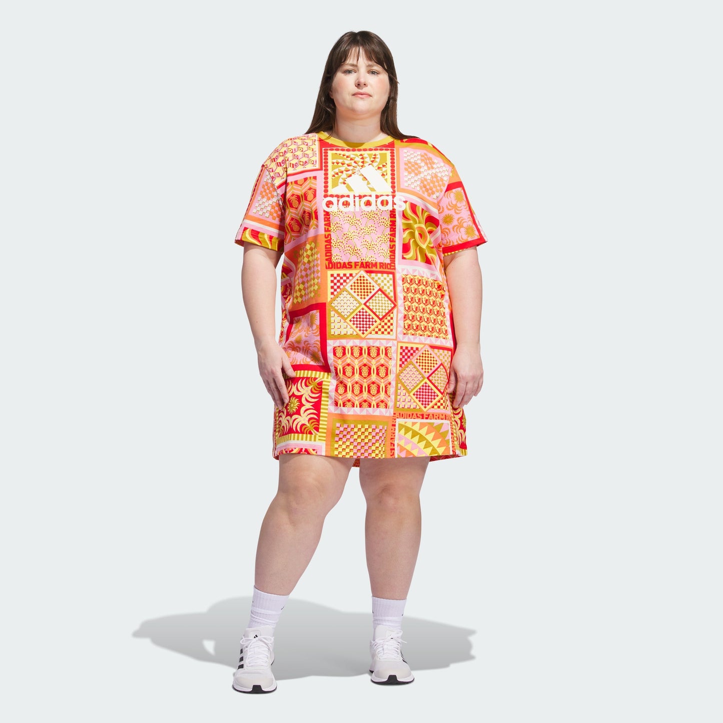 Women's adidas  x FARM Rio Slim Dress (Plus Size)