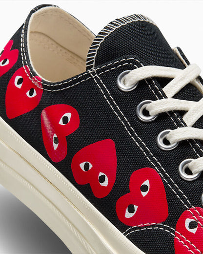 Converse x Comme des Garçons PLAY Chuck 70 Multi Heart Low Top