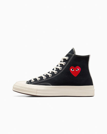 Converse X Comme des Garçons PLAY Chuck 70 OG Single Heart High Top