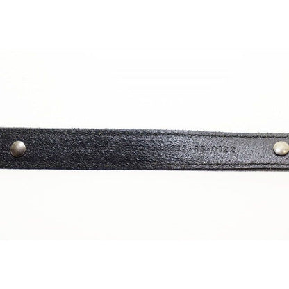 Saint Laurent Paris Narrow Belt Leather Western Black Aa