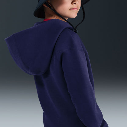Nike FC Barcelona Tech Big Kids' (Boys') Soccer Fleece Full-Zip Hoodie