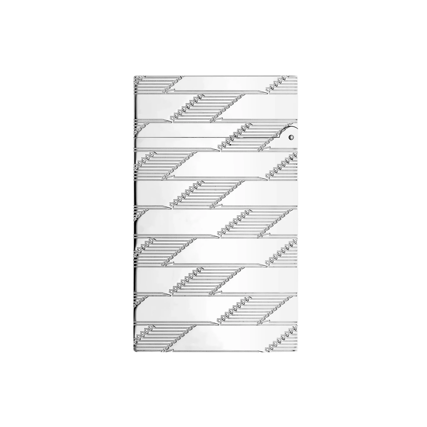 S.T. DUPONT Ligne 2 Monogram 1872 Palladium Guilloche Lighter/Briquet C16180
