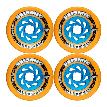 Seismic Megawatt Defcon Wheels 90x58mm 74a - Mango (Set of 4)