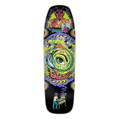 Santa Cruz Skateboard Deck Delfino Pinball Vision 9.14" x 31.5"