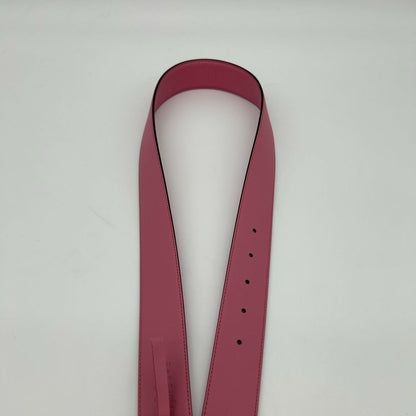 Gucci Belt Interlocking Leather Metal Pink Light Togo