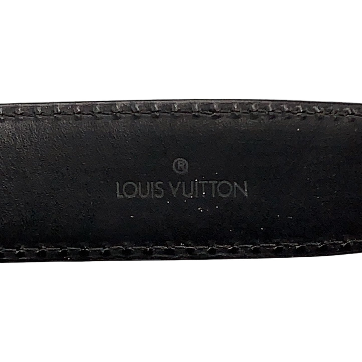 Louis Vuitton Ceinture Classic Epi Unknown Leather Black Belt Gold