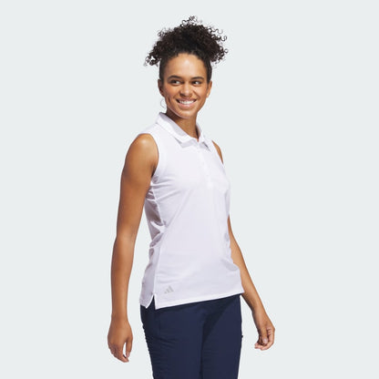 Women's adidas Ultimate365 Solid Sleeveless Polo Shirt