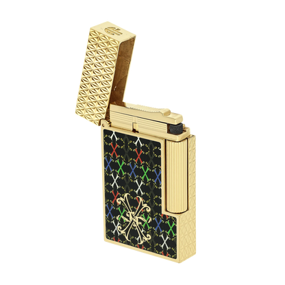 S.T. Dupont Ligne 2 Fuente Lacquered Multicolor Lighter/Briquet C16060CL