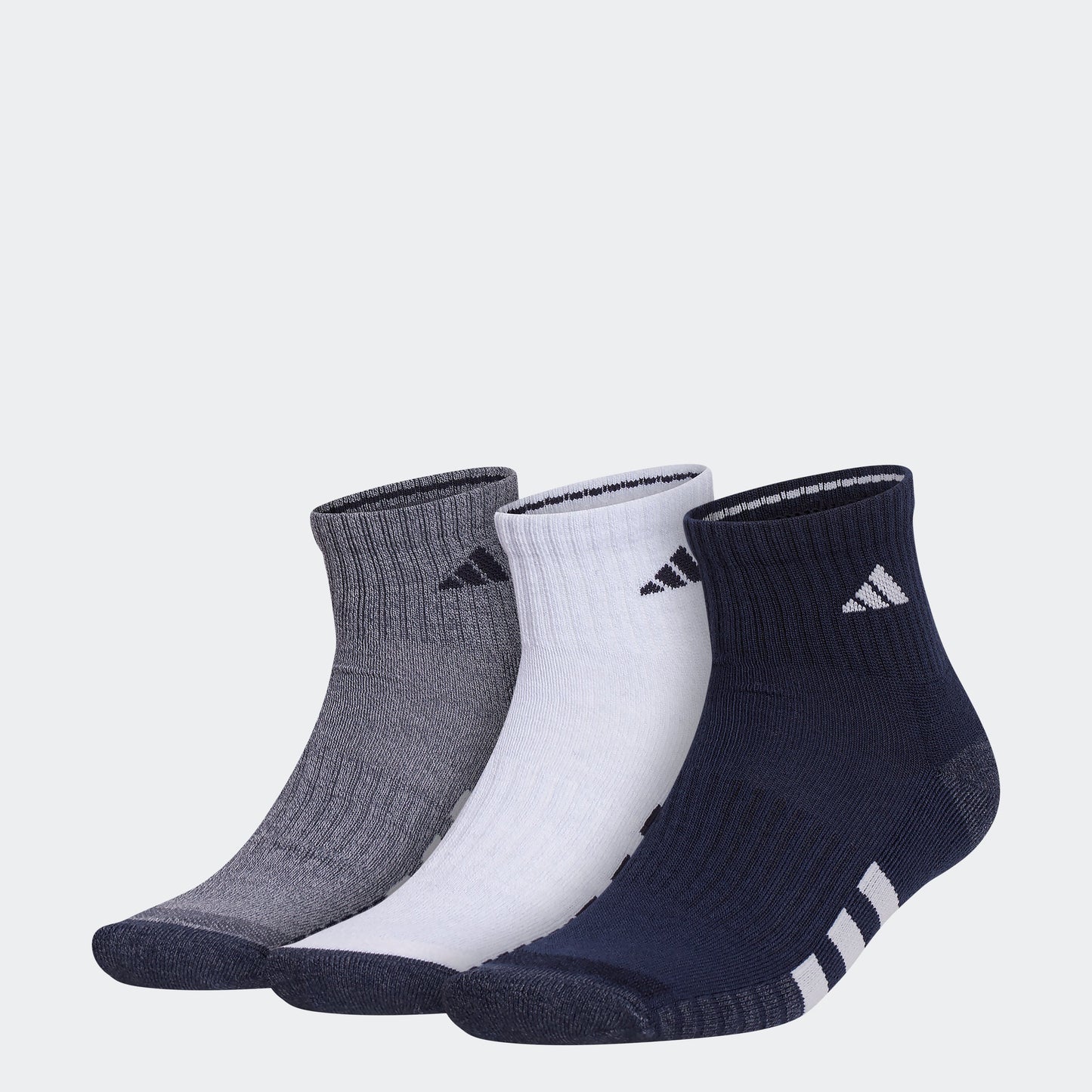 Cushioned Color Quarter Socks 3 Pairs