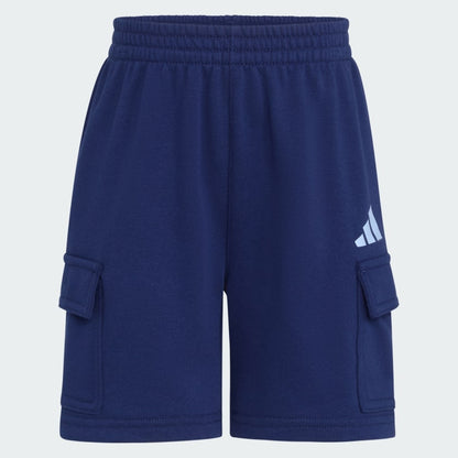 Kids' adidas Two-Piece Short Sleeve Heather Cotton Tee and Cargo French Terry Shorts Set