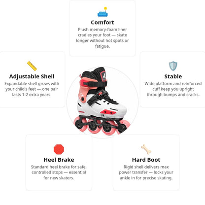 Rollerblade Apex Coral Kids Skates