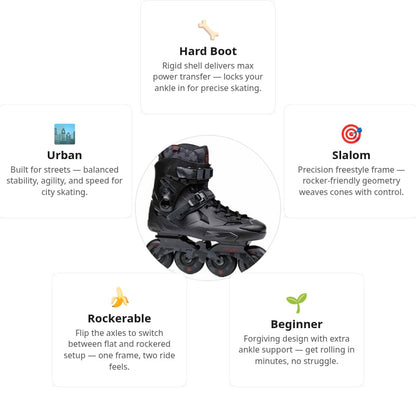 Flying Eagle X3 Shrike Black Skates