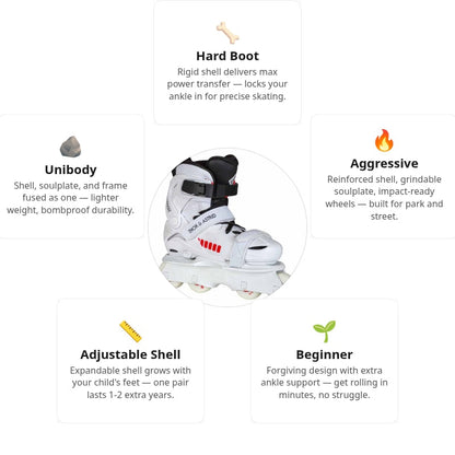 USD Glitch Vikings on Skates Kids Aggressive Skates