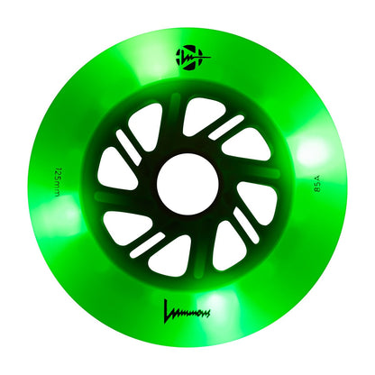 Luminous LED 125mm/85A Wheels (Pack of 3)